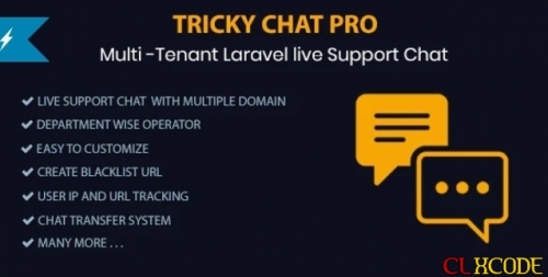 More information about "Tricky Chat Pro v1.0.0 - Multi Tenant Live Support Chat"