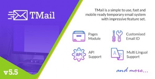 More information about "TMail v5.6 - Multi Domain Temporary Email System"