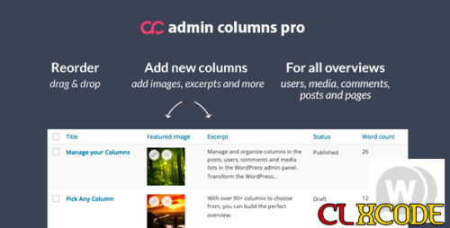 More information about "Admin Column Pro v4.5.7 NULLED - column manager in the WordPress admin panel"