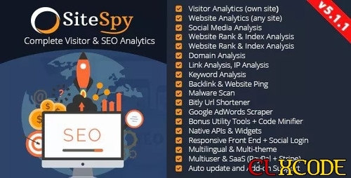 More information about "SiteSpy v5.1.2 - The Most Complete Visitor Analytics & SEO Tools - nulled"