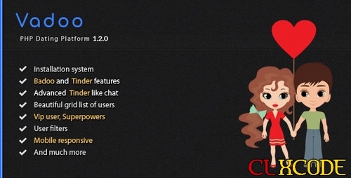 More information about "Vadoo v1.2.0 - Social network dating script"