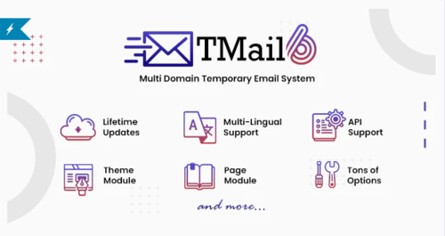 More information about "TMail v6.4 Nulled - Multi Domain Temporary Email System"